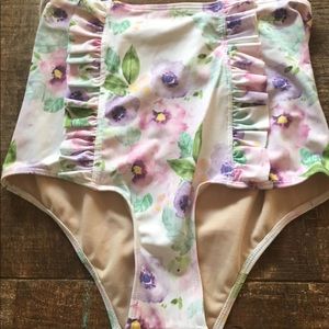 Kortni Jeane S Celeste Floral swimmer bottoms